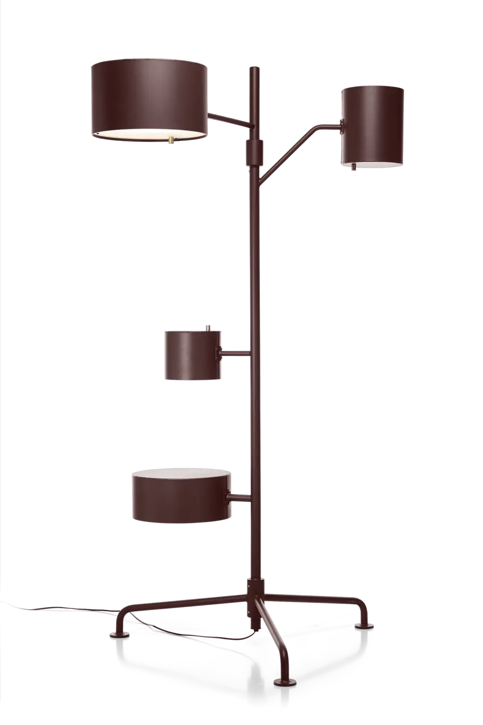 Statistocrat Floor Lamp mahogany brown